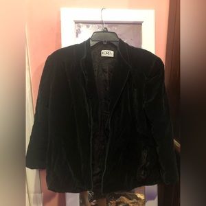 black velvet bed jacket
